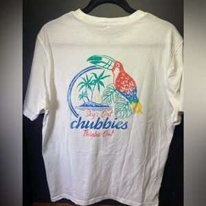 Men’s‎ Chubbies Tropical Toucan White Tee